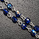Ghirelli rosary, blue Lourdes 3mm s5