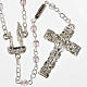 Ghirelli rosary, pink glass, Lourdes grotto 4mm s1