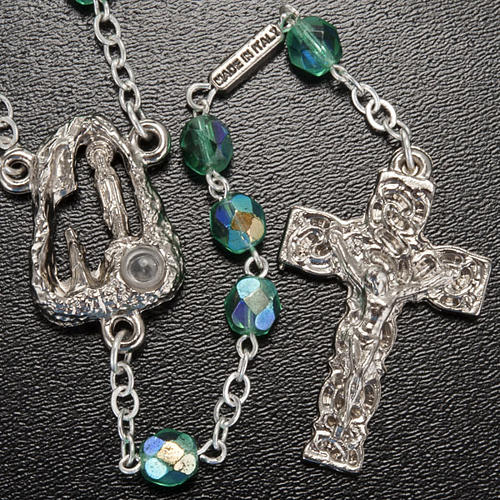 Ghirelli emerald rosary Lourdes Grotto 6mm 2