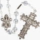 Ghirelli rosary, grey enamelled glass, Lourdes grotto 8mm s1