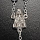 Ghirelli rosary, grey enamelled glass, Lourdes grotto 8mm s3