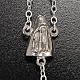 Ghirelli rosary, grey enamelled glass, Lourdes grotto 8mm s4
