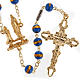 Ghirelli rosary Lourdes Grotto, blue-yellow 7mm s1