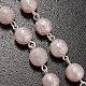 Ghirelli pink rosary Lourdes Grotto, opaque glass 7mm s5