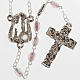 Ghirelli rosary Lourdes Grotto, pink glass 6mm s1