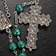 Ghirelli green rosary Our Lady of Lourdes, opaque glass 8 mm s2