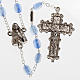 Ghirelli rosary Lourdes, light blue glass s1