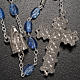 Ghirelli rosary Lourdes, light blue glass s2
