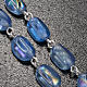 Ghirelli rosary Lourdes, light blue glass s5
