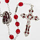 Ghirelli rosary Holy Lourdes Grotto, ruby glass s1