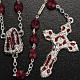Ghirelli rosary Holy Lourdes Grotto, ruby glass s2