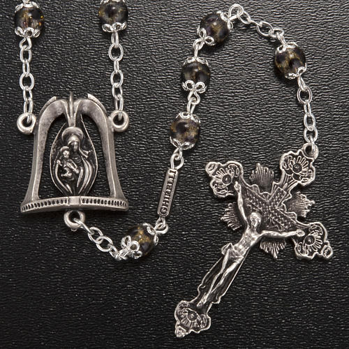 Ghirelli yellow maculated rosary Virgin Mary with baby 2