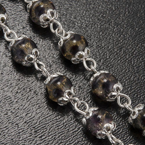 Ghirelli yellow maculated rosary Virgin Mary with baby 5