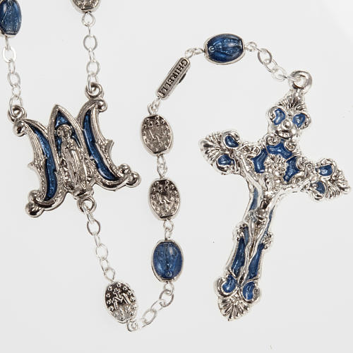 Ghirelli Marian rosary with miraculous medal beads 1