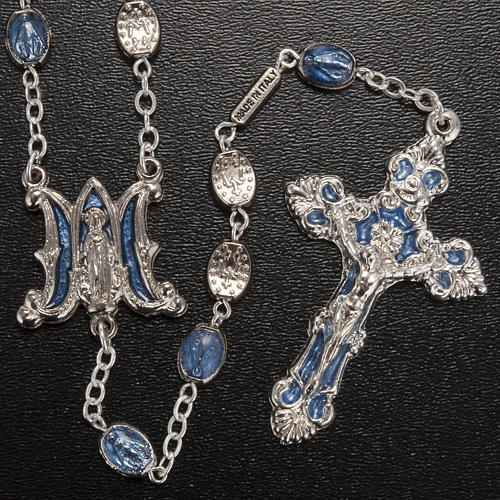 Ghirelli Marian rosary with miraculous medal beads 2
