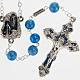 Ghirelli rosary, turquoise Lourdes grotto 8mm s1