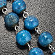 Ghirelli rosary, turquoise Lourdes grotto 8mm s5