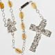 Ghirelli rosary, amber Lourdes grotto 8mm s1