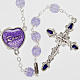 Ghirelli rosary, lilac, Our Lady and baby 9mm s1