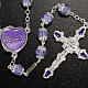 Ghirelli rosary, lilac, Our Lady and baby 9mm s2