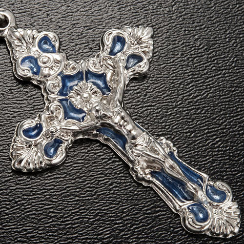 Ghirelli rosary silver, Lourdes grotto 8mm 4