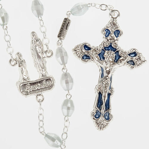 Ghirelli rosary silver, Lourdes grotto 8mm 1