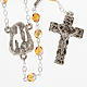 Ghirelli rosary, amber, Lourdes grotto 6mm s1