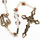 Ghirelli rosary Lourdes Grotto, colored glass 8mm s1