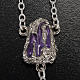 Ghirelli rosary, purple enamelled glass, Lourdes grotto 7mm s3