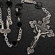 Ghirelli rosary, black heart Lourdes grotto 8mm s2