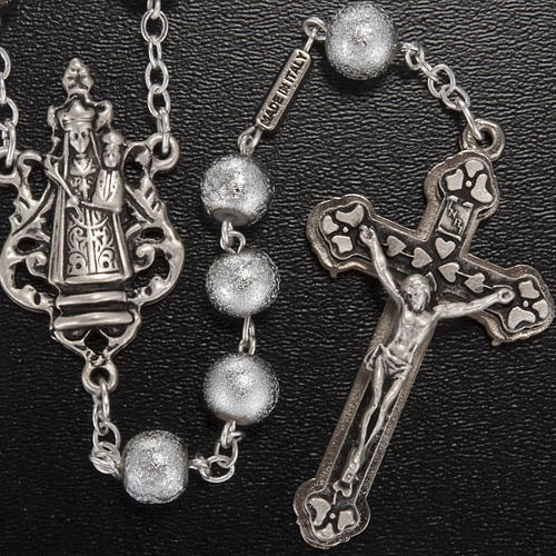 Rosenkranz Ghirelli Madonna Loreto versilbert 2
