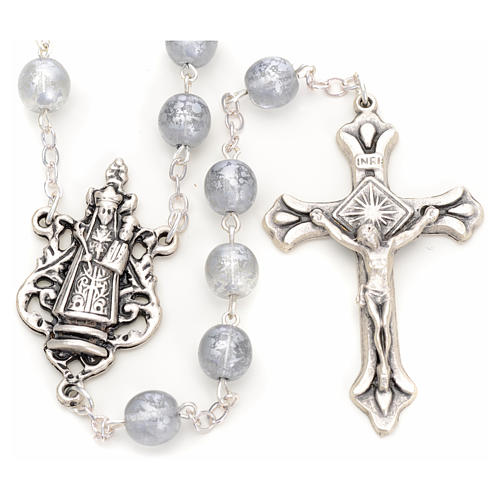 Rosenkranz Ghirelli Madonna Loreto versilbert 7