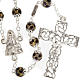 Ghirelli rosary, Our Lady of Lourdes, mottled 8mm s1
