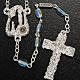 Ghirelli rosary Lourdes Grotto, light blue 6x4mm s2