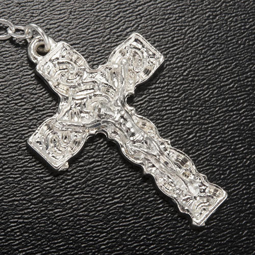 Terço Ghirelli Gruta Lourdes azul 6x4 mm 4