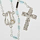 Ghirelli rosary Lourdes Grotto, light blue 6x4mm s1