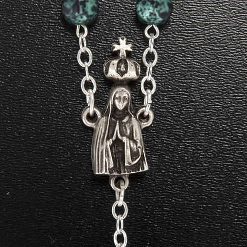 Ghirelli rosary, Our Lady of Fatima, metallic 7mm 3