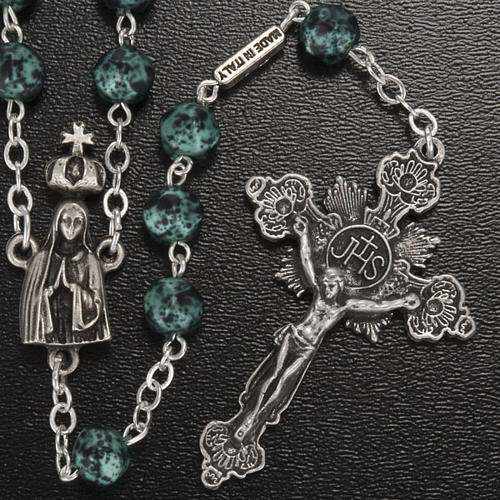 Ghirelli rosary, Our Lady of Fatima, metallic 7mm 2