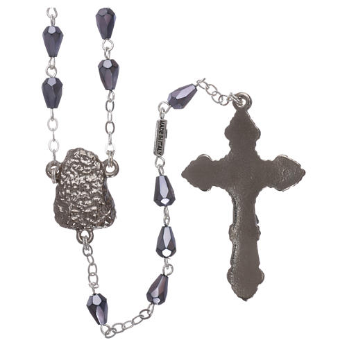 Ghirelli rosary, Lourdes, drop 8x6mm 2