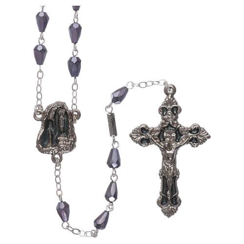 Ghirelli rosary, Lourdes, drop 8x6mm 1