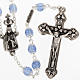 Ghirelli rosary, Fatima light blue 6mm s1