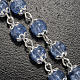 Ghirelli rosary, Fatima light blue 6mm s5