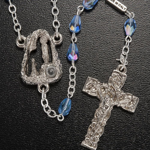 Ghirelli rosary, Lourdes, drops 6x4mm 2