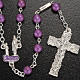 Ghirelli rosary, Lourdes, purple 6mm s2