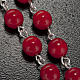 Ghirelli rosary, Lourdes, red 7mm s5