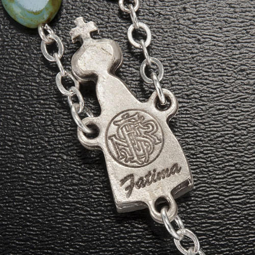 Ghirelli rosary, Fatima, heart 6x6mm 6