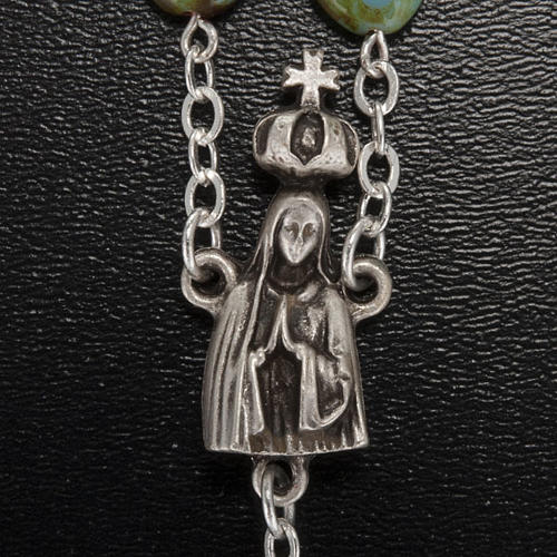 Ghirelli rosary, Fatima, heart 6x6mm 3
