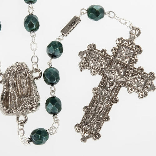 Ghirelli rosary, Lourdes, metallic 7mm 1