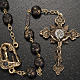 Ghirelli rosary, black with stripes 8mm s2