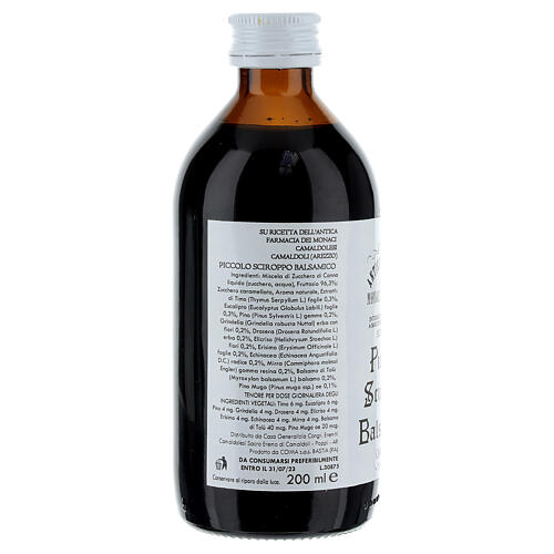 Camaldoli Aromatic syrup for children 200ml 2
